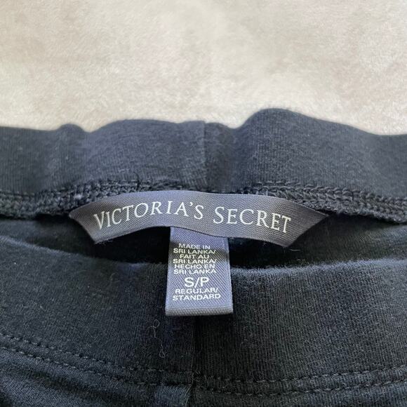Victoria’s Secret Set of 2 Black Leggings Pant Size S Pull-On Elastic Waist - Picture 5 of 10